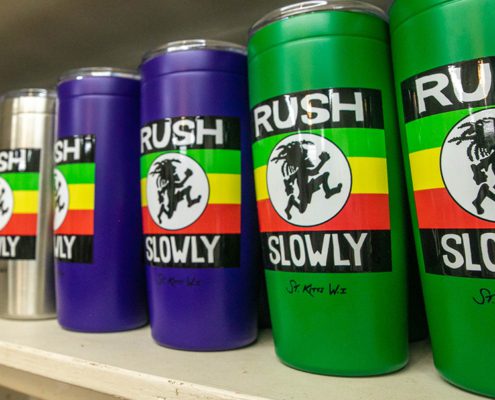 Travel Mugs at the Reggae Beach Gift Shop