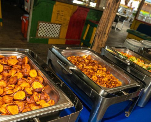 Unlimited plantains at Reggae Beach Lobster Fest