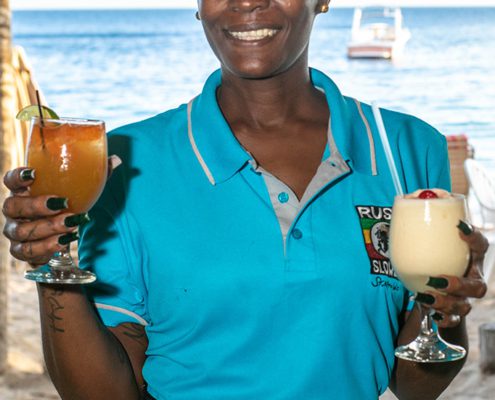 Waitress at Reggae Beach Lobster Fest