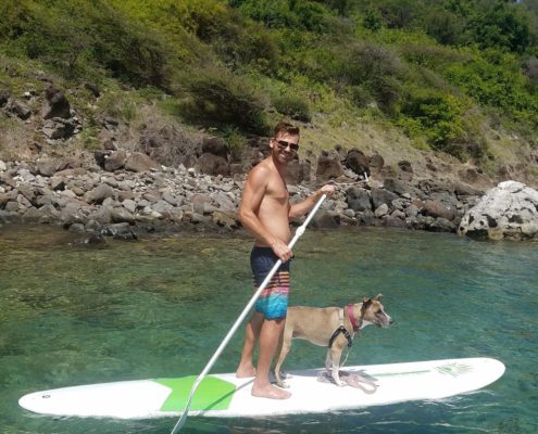 Stand Up Paddle Boarding with St. Kitts Water Sports at Reggae Beach